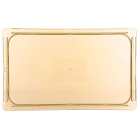 Carlisle Universal Full Size High Heat Food Pan Lid - Flat, Amber (10416U13)