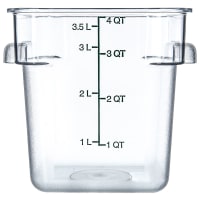 Carlisle 4 qt Square Food Storage Container - Clear (1072107)