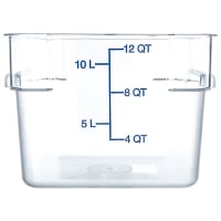 Carlisle 12 qt Square Food Storage Container - Clear (1072407)