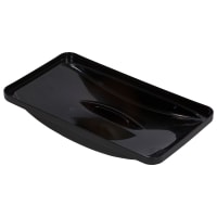 Carlisle Rectangle Dome Trash Can Lid - Plastic, Black (34202503)