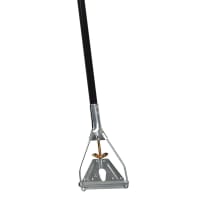 Carlisle Quick-Change Mop Handle - Vinyl Coated Metal, Black (3693800)