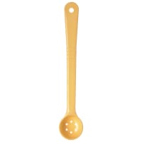 Carlisle 1 oz Perforated Portion Spoon - Long Handle, Poly, Yellow (395704)