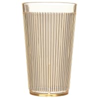 Carlisle 12 oz Honey Yellow Ribbed Plastic Tumbler (403322)