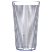 Carlisle 20 oz Ocean Blue Ribbed Plastic Tumbler (403514)