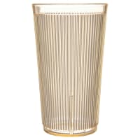 Carlisle 20 oz Honey Yellow Ribbed Plastic Tumbler (403522)