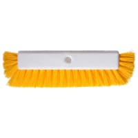Carlisle 10" Dual Surface Floor Scrub Brush Head - Poly/Plastic, Yellow (4042200)