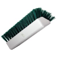 Carlisle 10" Hi-Lo Floor Brush Head - Crimped Synthetic Bristles, Poly, Green (4042309)