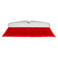 Carlisle 10" Flo-Thru Brush w/ Nylon Bristles, Red (4127805)