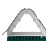 Carlisle 9" Triangular Tile &amp; Grout Brush w/ Polyester Bristles, Green (4132309)
