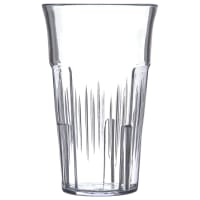 Carlisle 6 oz Clear Ribbed Plastic Tumbler (4364707)
