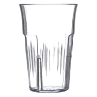 Carlisle 8 oz Clear Ribbed Plastic Tumbler (4364807)