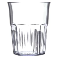 Carlisle 9 oz Clear Ribbed Plastic Tumbler (4364907)
