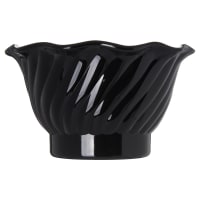 Carlisle 5 oz Tulip Dessert Dish - Plastic, Black (453003)