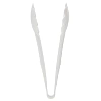 Carlisle 9"L Plastic Utility Tongs, White (470902)