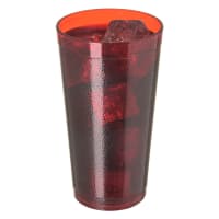 Carlisle 16 1/2 oz Ruby Textured Plastic Tumbler (5116-210)