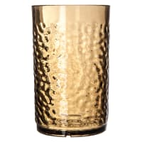 Carlisle 9 1/2 oz Smoke Pebbled Plastic Tumbler (550918)