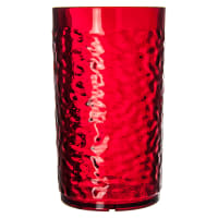 Carlisle 12 oz Ruby Pebbled Plastic Tumbler (551210)
