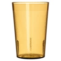 Carlisle 8 oz Amber Textured Plastic Tumbler (552613)