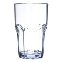 Carlisle 10 oz Clear Faceted Plastic Tumbler (581007)