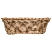 Carlisle Oval Bread Basket - 9" x 6 1/4" x 2 1/2", Polypropylene, Caramel (655025)