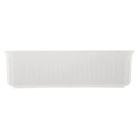 Carlisle Rectangular Crock w/ 5 lb Capacity, 10" x 6", Polypropylene, White (811002)