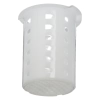 Carlisle 3 17/2575" Flatware Cylinder w/ Mesh Bottom, Polypropylene, White (C35P02)