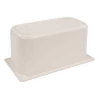Carlisle Coldmaster 1/3 Size Divided Food Pan - 6"D, White (CM110302)