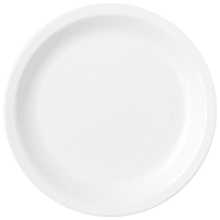 Carlisle 5 1/2" Plastic Dessert Plate, White (PCD20502)
