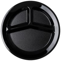 Carlisle 11" Plastic Dinner Plate, Black (PCD21103)