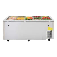 Turbo Air JBT-72 3 Section Refrigerated Buffet Table w/ Swing Doors, 18.2 cu ft, 115v