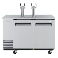 Turbo Air TBD-2SD 59" Draft Beer System w/ (2) Keg Capacity - (2) Columns, Stainless, 115v
