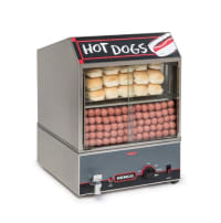 Nemco 8300 Roll-A-Grill Hot Dog Steamer, Counter Top, Low Water Light