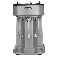 Waring WDM360 Counter Mounted Drink Mixer w/ 3 Spindle &amp; 3 Speed Motor, Stainless Cups, 120V