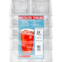 Cambro HT22CW12SW135 Huntington Tumbler, 22 oz., Polycarbonate, Clear