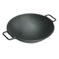 Lodge 14 5/8" Cast Iron Stir Fry Pan - No Interior Rivets &amp; Oven Safe (P14W3)