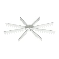 Update APM-08 8 Cut Pie Marker with Handle - Aluminum