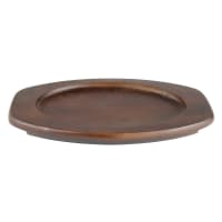 Update AZP-10WU Oval Platter Underliner - 11 7/8x8x3/4" Wood