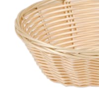 Update BB-97 Oval Cracker Basket - 9 1/2" x 7", Plastic, Natural