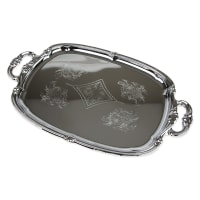 Update CT-1813H Rectangular Chrome Tray with Handles - 18x13
