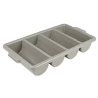 Update CUT-4PP 4 Compartment Cutlery Bin - Plastic, Gray