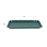 Update FFT-1014GR Plastic Fast Food Tray - 14"L x 10"W, Green