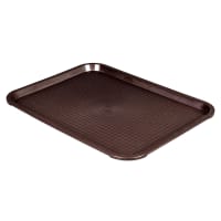 Update FFT-1216BR Plastic Fast Food Tray - 16"L x 12"W, Brown
