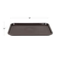 Update FFT-1418BR Plastic Fast Food Tray - 18"L x 14"W, Brown