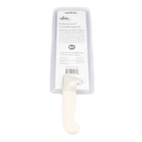 Update KP-04 6" Curved Boning Knife - 3 mm German Carbon Stainless Steel, White Handle