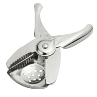 Update LS-ST 6 1/2" Lime Squeezer with Strainer - Stainless, Chrome Plated