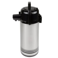 Update NPD-19-BK/SF 1.9 liter Airpot - Glass Liner, Black Push Top, Brushed Stainless