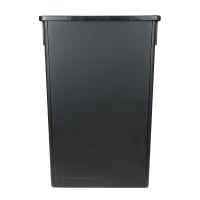 Update SSC-23BK 23 gal Rectangle Slim Trash Can, 20 1/8"L x 11 1/8"W x 29 1/2"H, Black