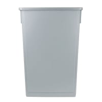 Update SSC-23G 23 gal Rectangle Slim Trash Can, 20 1/8"L x 11 1/8"W x 29 1/2"H, Gray