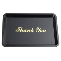 Update TTP-46 Rectangular Plastic Tip Tray - 4 1/2x6 1/2