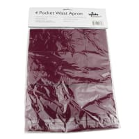 Update WAP-BU 4 Pocket Waist Apron - 23x12" Poly/Cotton, Burgundy